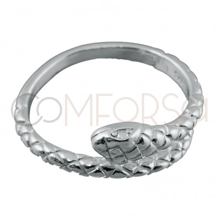 Sterling silver 925 gold-plated snake ring