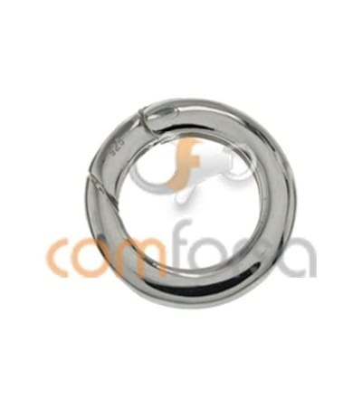 Sterling silver 925 Clasp with spring 15 mm