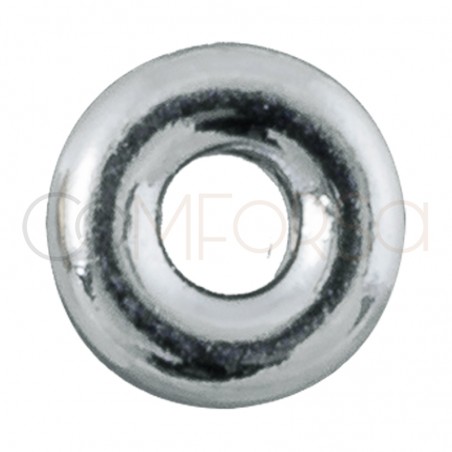 Sterling silver 925 Roundel 4 mm (1.5 int)