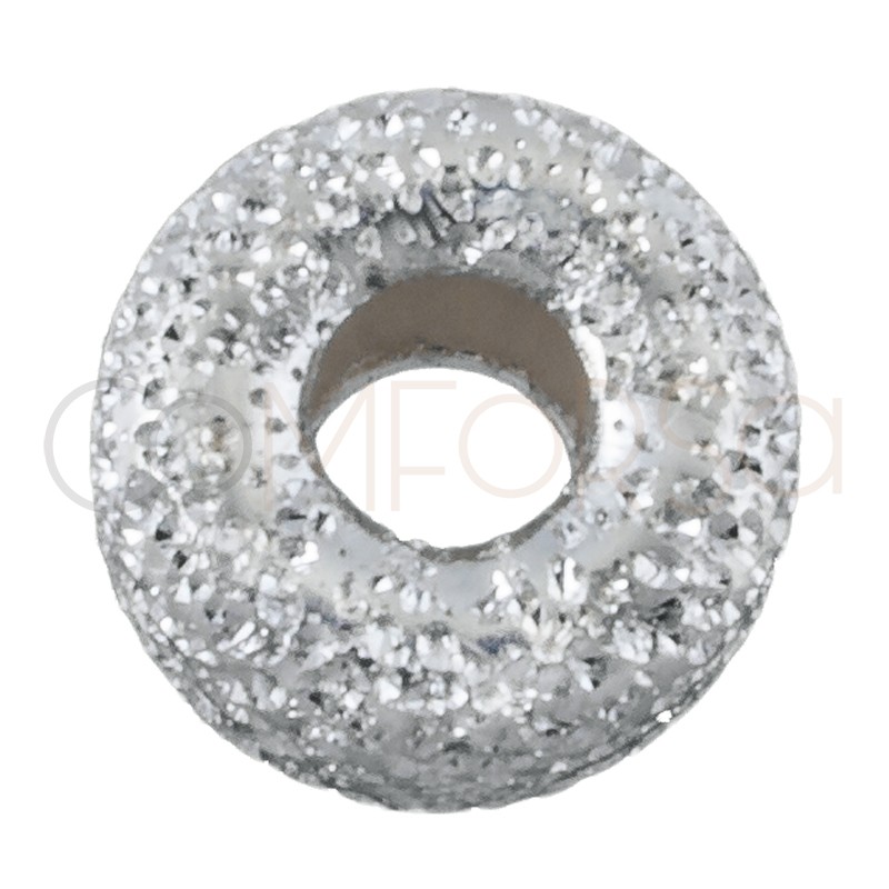 Sterling silver 925 laser cut donut 5 mm