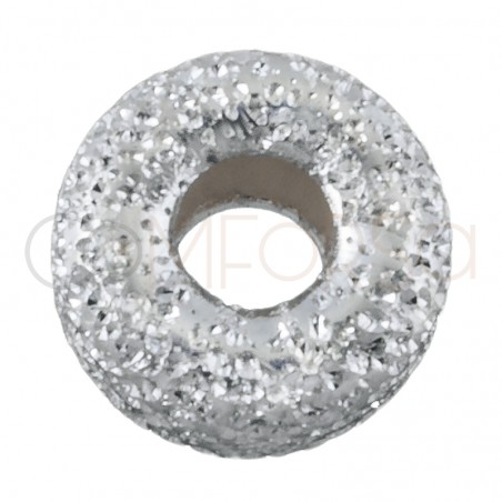 Sterling silver 925 laser cut donut 5 mm