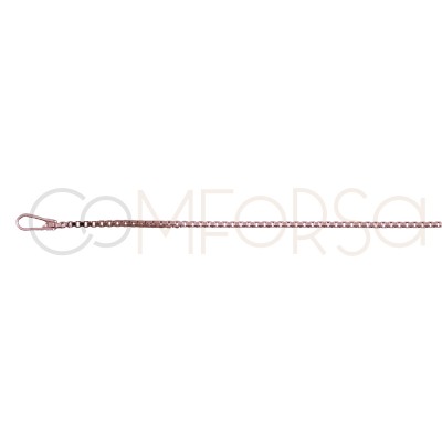 Rose Gold plated Sterling silver 925ml 1 mm venetian chain