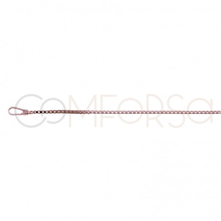 Rose Gold plated Sterling silver 925ml 1 mm venetian chain