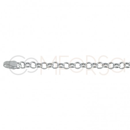 Sterling silver 925ml rolo tube chain  3.5 x 2.2 mm