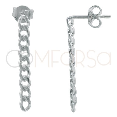 Sterling silver 925 chain earrings 30mm