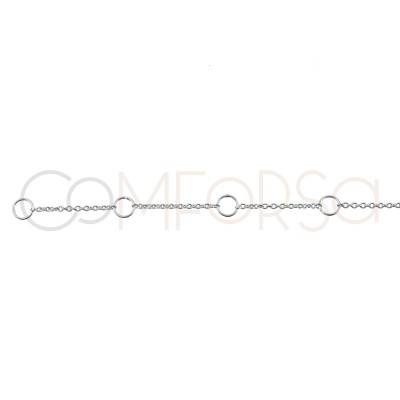 Sterling silver 925 initials choker 38 +6 cm