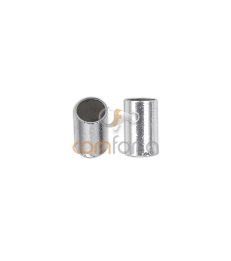 Sterling silver 925 tube end for gluing 3 x 6 mm