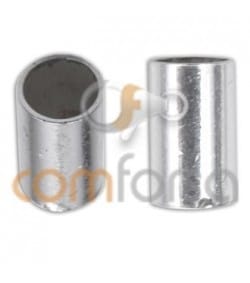 Sterling silver 925 tube end for gluing 3 x 6 mm