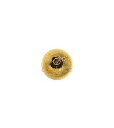 18kt Yellow gold round bead  4 mm
