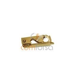 18kt Yellow gold fold over clasp 11 x 3.5 mm