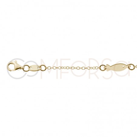 Sterling silver 925 marine animals anklet