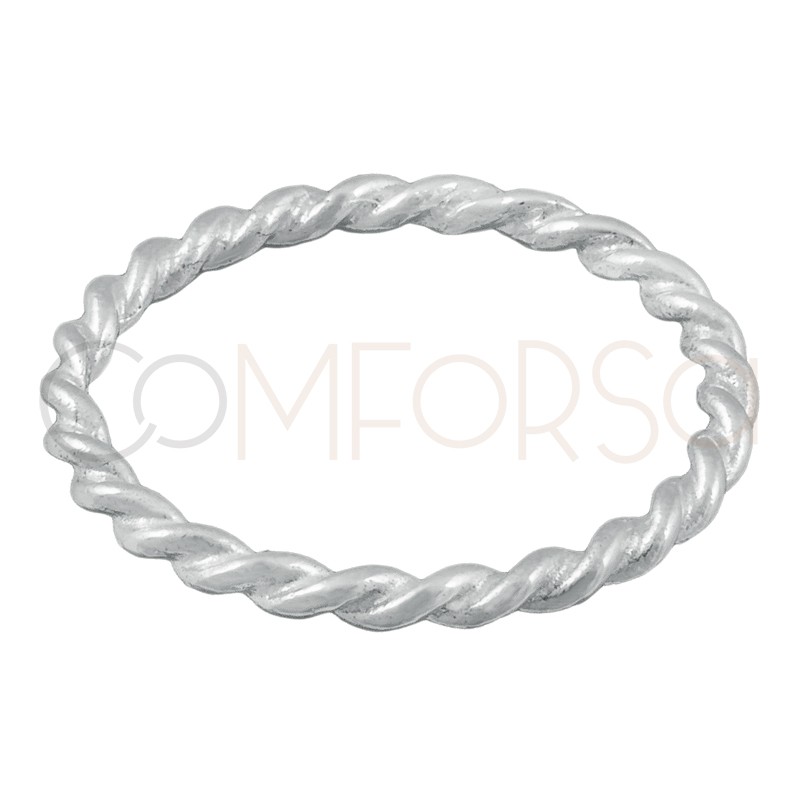 Sterling silver 925 braided chain