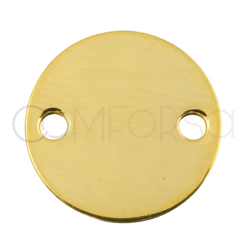 Engraving +  Medallion 15mm 2 Holes (alloy)