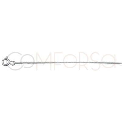 Sterling silver 925 bearded chain 0.85 mm