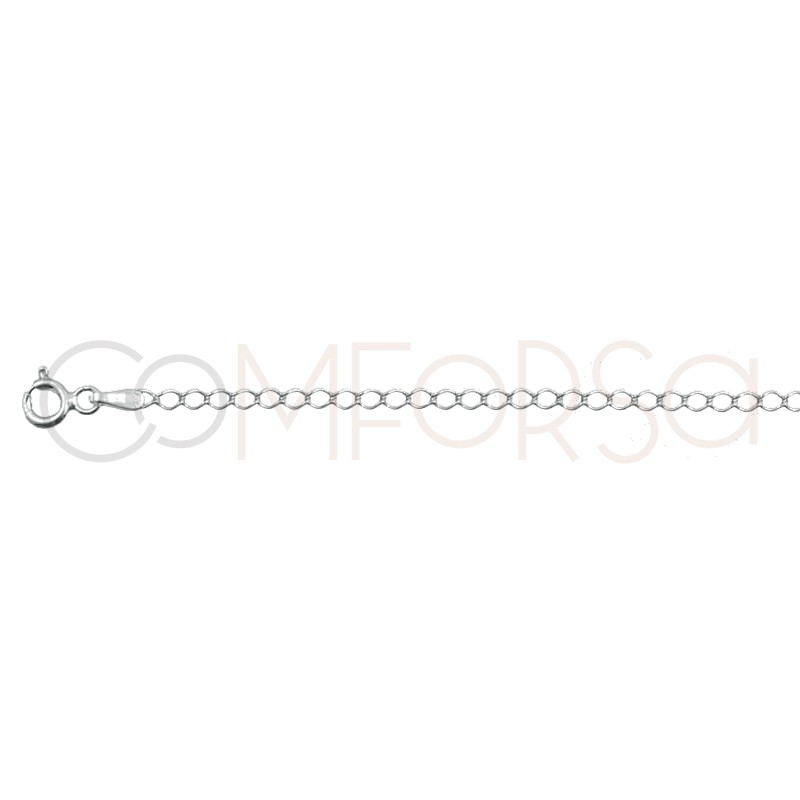 Sterling silver 925 rhombus chain  3 x 2 mm