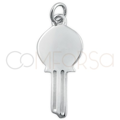 Sterling silver 925 key pendant for engraving 10x20mm
