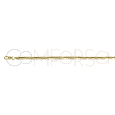 Sterling silver 925 gold-plated Snake choker 3mm