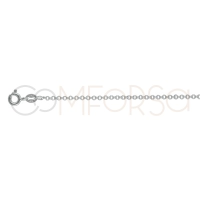 Rolo chain 1mm 40 sterling silver 925