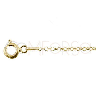 Gold plated Sterling silver 925ml rolo chain 1.5 mm