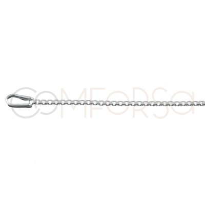 Thin box chain 1.2 mm sterling silver gold plated