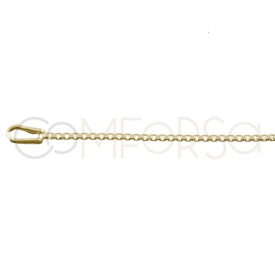 Thin box chain 1.2 mm sterling silver 925