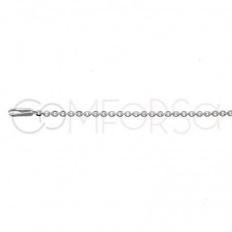 Sterling silver 925ml 2 x 1.5 mm fortçat chain