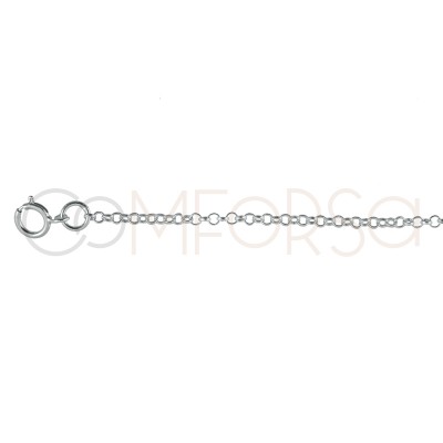 Rose Gold Plated Sterling Silver 925 Chain 40 cm with extender 6 cm
