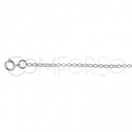 Rose Gold Plated Sterling Silver 925 Chain 40 cm with extender 6 cm