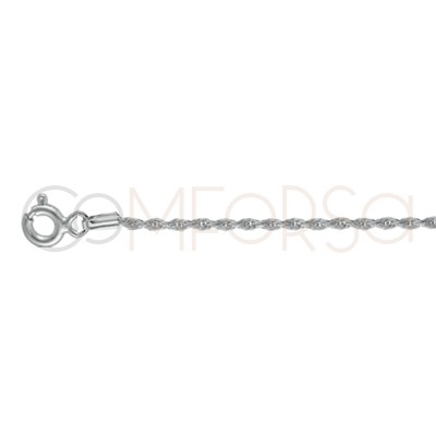 Sterling silver 925ml 1.7 mm rope chain