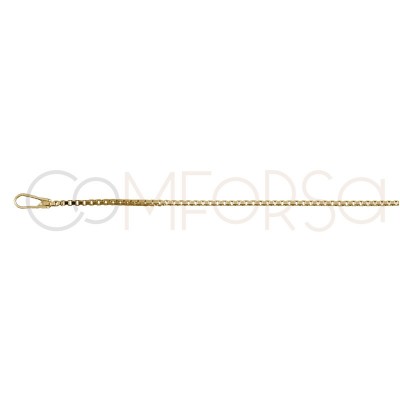 Rose Gold plated Sterling silver 925ml 1 mm venetian chain