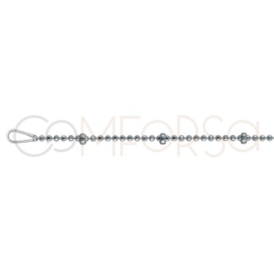 Diamons balls chain with balls sterling silver 925