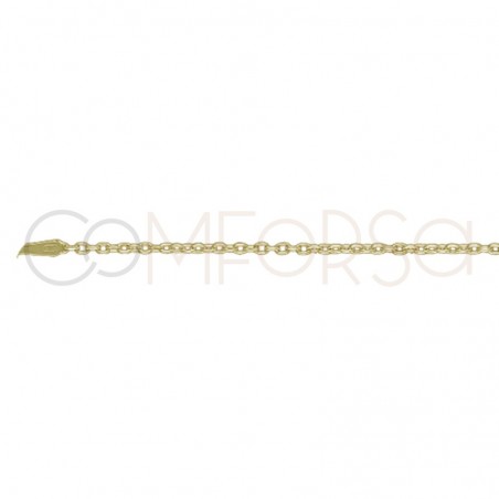 Sterling silver 925 cable chain 1.9 x 1.6 mm