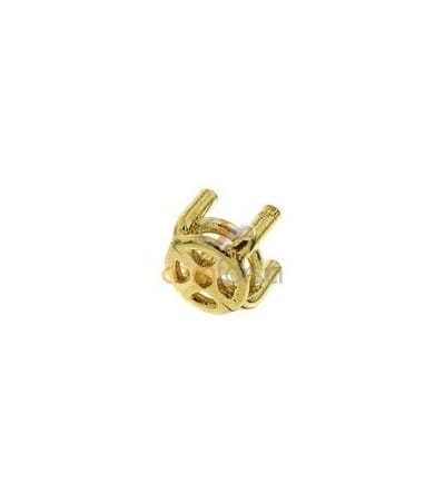 18kt Yellow gold round setting 4 prongs (4 mm)