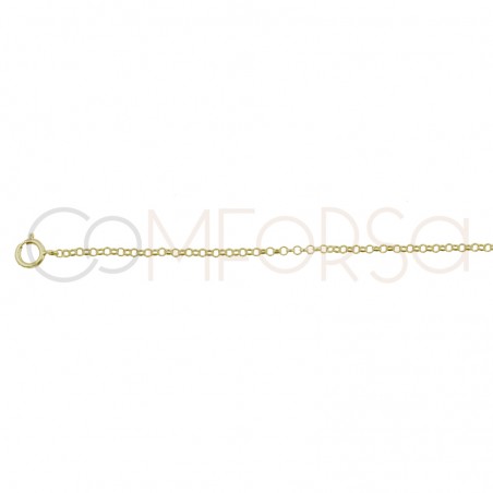 Sterling silver 925 chain with round smooth pendant 4mm