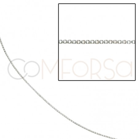 Sterling silver 925 loose box chain 0.9mm