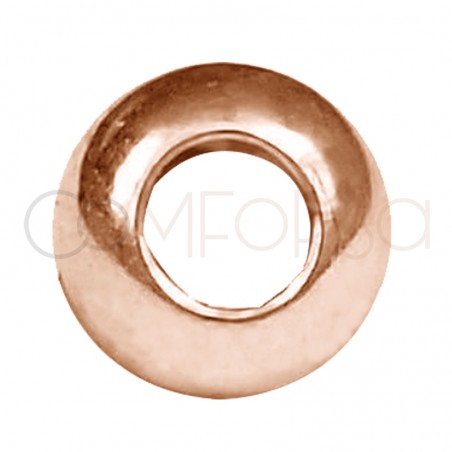 Rose Gold-plated silver Ball 4mm (1.8)