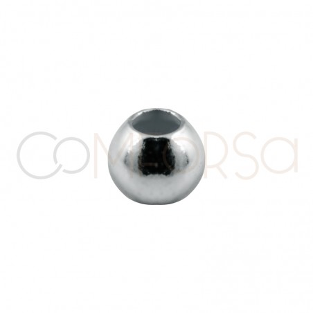 Gold-plated sterling silver 925 flat ball 2 mm (0.9)