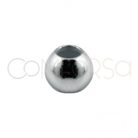 Gold-plated sterling silver 925 flat ball 2.5 mm (1.2)