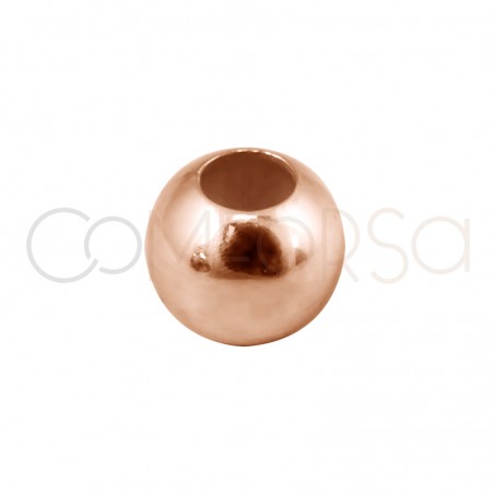 Gold Plated Sterling Silver 925 flat Ball 3 mm (1.2)