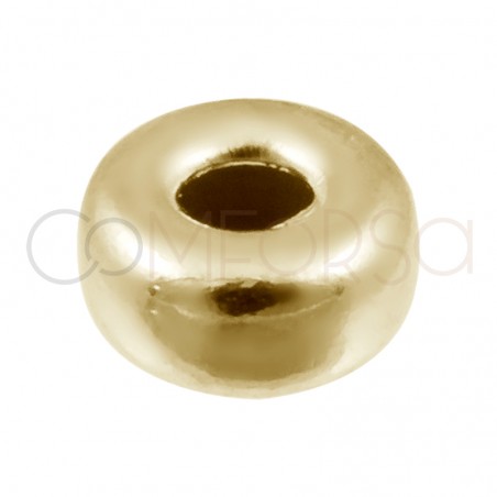 Rose Gold-plated silver Donut 4mm (1.5)