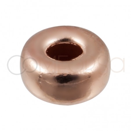 Rose Gold-plated silver Donut 4mm (1.5)