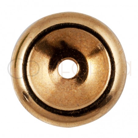 18kt Yellow gold roundel 7 mm