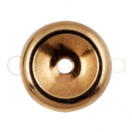 18kt Yellow gold roundel 6 mm