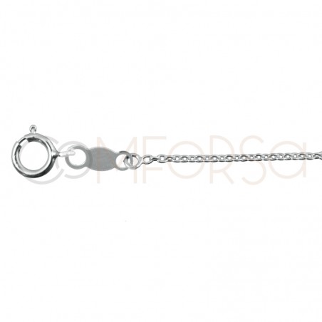 Sterling silver 925 choker with air zirconias 42cm