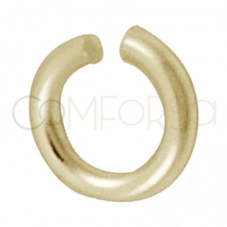 Ring 5 mm ext (1) silver rose gold plated