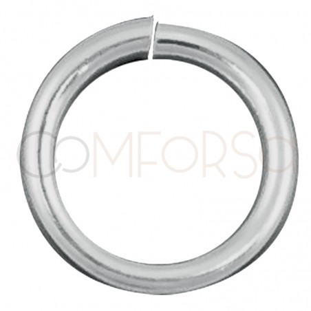Sterling silver 925 thick open jumpring 6 mm