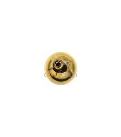 18kt Yellow gold round bead  6 mm