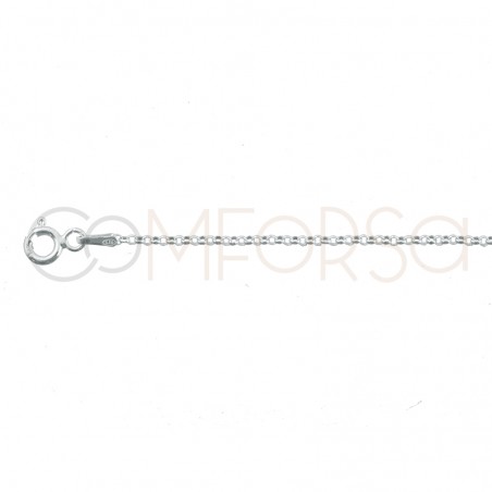 Gold-plated sterling silver 925 diamond belcher chain 1.5mm