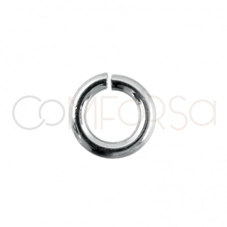 Gold-plated sterling silver 925 open jump ring 4mm