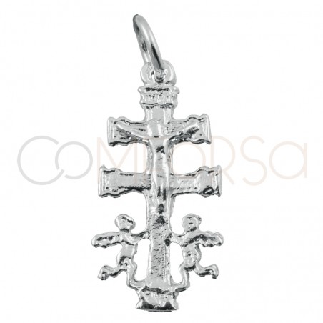 Sterling silver 925 large Caravaca Cross 11 x 22mm